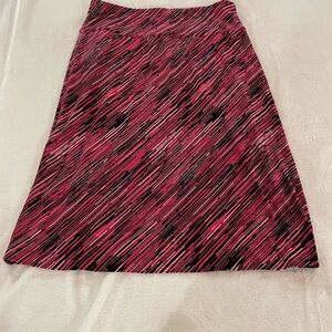 *3 for $15*  Pink and Black Diagonally Skinny Striped Skirt